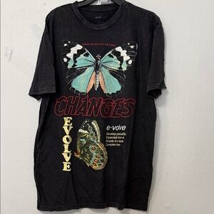 Novamen Men’s T-Shirt Size Large Changes Evolve. NWOT